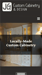 Mobile Screenshot of jgcustomcabinetry.com