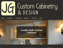 Tablet Screenshot of jgcustomcabinetry.com